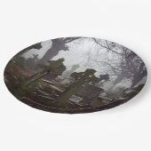 不気味な墓地 ペーパープレート (アングル)