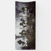 不気味な墓地 横断幕 (縦)