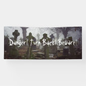 不気味な墓地 横断幕 (横)