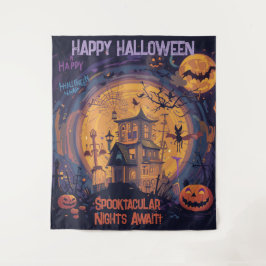 不気味な夜が待っている！ タペストリー