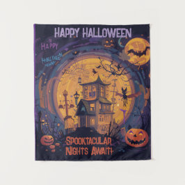 不気味な夜が待っている！ タペストリー