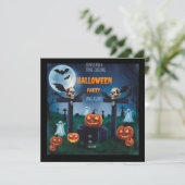 「不気味な夜の墓地ハロウィンパーティーに参加しよう」 招待状 (スタンド正面)