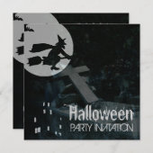 不気味な夜ハローウィンパーティの招待状 招待状 (正面/裏面)