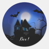 不気味な夜、ハロウィン…キャー! ラウンドシール (正面)