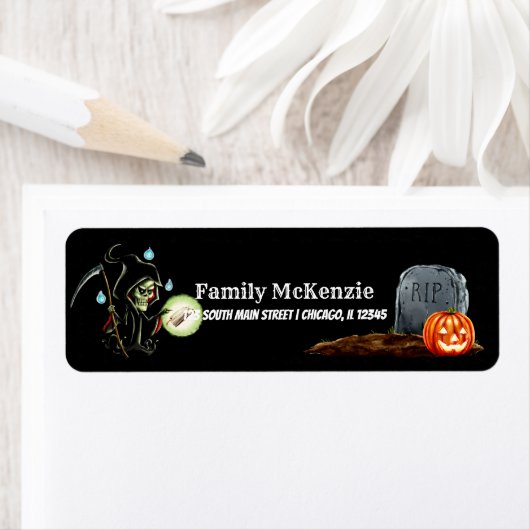 不気味な夜 ラベル (インサイチュ)