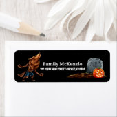 不気味な夜 ラベル (インサイチュ)