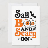 不気味な大人のハロウィンパーティー 招待状 (正面)