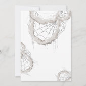 不気味な大人ハローウィンパーティ招待状 招待状 (裏面)