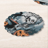 不気味な大釜 ペーパーコースター (アングル)