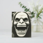 不気味な奇妙なハロウィーンのはがき ポストカード (スタンド正面)