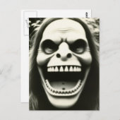不気味な奇妙なハロウィーンのはがき ポストカード (正面/裏面)