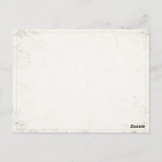 不気味な女の子が指を指しているポストカード ポストカード (裏面)