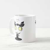 "不気味な女の子"のマグ コーヒーマグカップ (正面左)