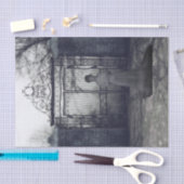 不気味な女性の不気味なデコップページ 薄葉紙 (クラフト)