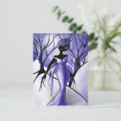 不気味な女性モンスターマカブレアート ポストカード (スタンド正面)