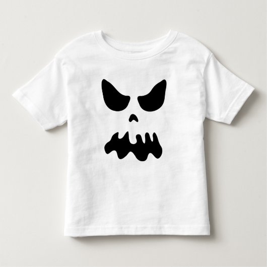 不気味な子供のハローウィンパーティの幽霊の衣裳のTシャツ トドラーTシャツ (正面)