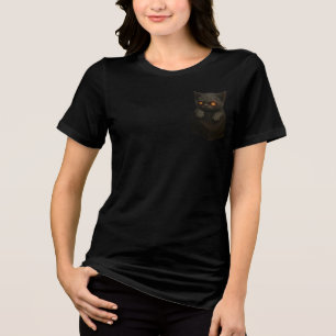 不気味な子猫 – ポケットホラーティー トライブレンドTシャツ