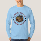 不気味な季節のかぼちゃの理由ロンT F Tシャツ (正面)