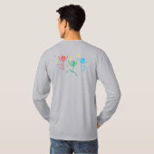 不気味な季節のかぼちゃロンT F Tシャツ (裏面フル)