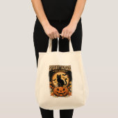 不気味な季節の黒猫ハロウィントートバッグ トートバッグ (正面(商品))