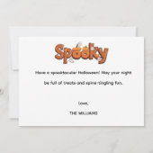 不気味な季節，ハロウィーン家族の写真の休日 (裏面)