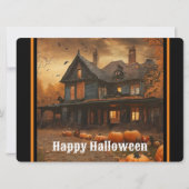 不気味な家のカボチャ ハロウィン コレクション シーズンカード (正面)