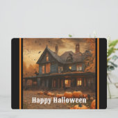不気味な家のカボチャ ハロウィーンコレクション シーズンカード (スタンド正面)