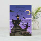 不気味な家のハロウィンパーティー 招待状 (スタンド正面)