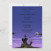 不気味な家のハロウィンパーティー 招待状 (裏面)