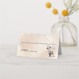 不気味な小さなカップル プレイスカード