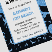 不気味な小さなブーブハロウィーン1歳の誕生日 招待状