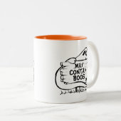 不気味な幽霊おもしろいなハロウィン ツートーンマグカップ (正面右)