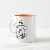 不気味な幽霊おもしろいなハロウィン ツートーンマグカップ (正面左)