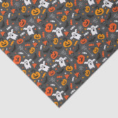 不気味な幽霊およびカボチャ 薄葉紙 (詳細)