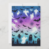 不気味な幽霊こうもりスカイハローウィンパーティ 招待状 (裏面)