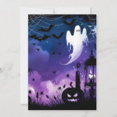 不気味な幽霊こうもりスカイハローウィンパーティ 招待状 (裏面)