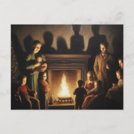 不気味な幽霊のよく出るクリスマスの恐怖 ポストカード