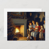 不気味な幽霊のよく出るクリスマスの恐怖 ポストカード (正面/裏面)