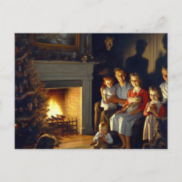 不気味な幽霊のよく出るクリスマスの恐怖 ポストカード