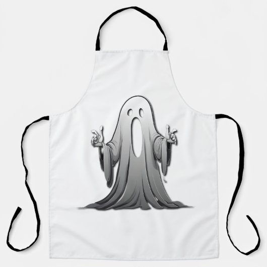不気味な幽霊のサレム エプロン (正面)