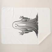 不気味な幽霊のサレム シェルパブランケット (正面(横))