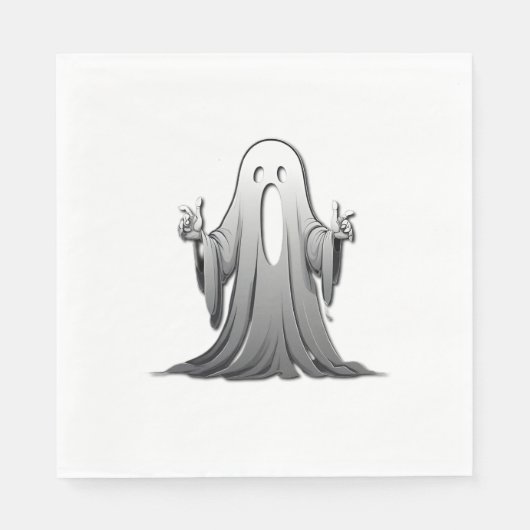 不気味な幽霊のサレム スタンダードランチョンナプキン (正面)