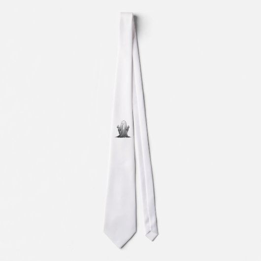 不気味な幽霊のサレム ネクタイ (正面)