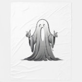 不気味な幽霊のサレム フリースブランケット (正面)