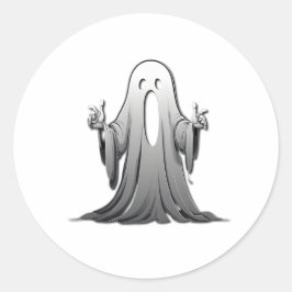 不気味な幽霊のサレム ラウンドシール