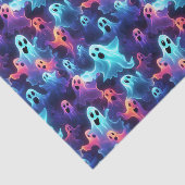 不気味な幽霊ブルーレッドパープルハロウィーンデコップページ 薄葉紙 (詳細)