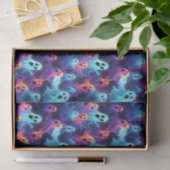 不気味な幽霊ブルーレッドパープルハロウィーンデコップページ 薄葉紙 (ギフト)