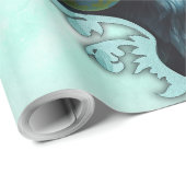 不気味な復活祭のウサギが ラッピングペーパー (ロールコーナー)