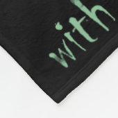 不気味な怒ポテトチェーンソーホラー映画愛好家H フリースブランケット (角)