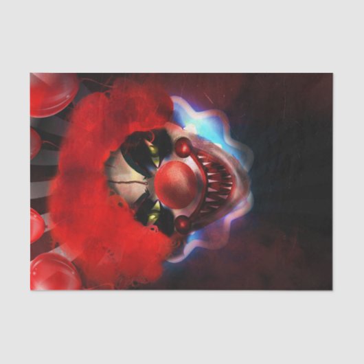 不気味な怖いキラーピエロハロウィーンギフトラップ 薄葉紙 (正面)